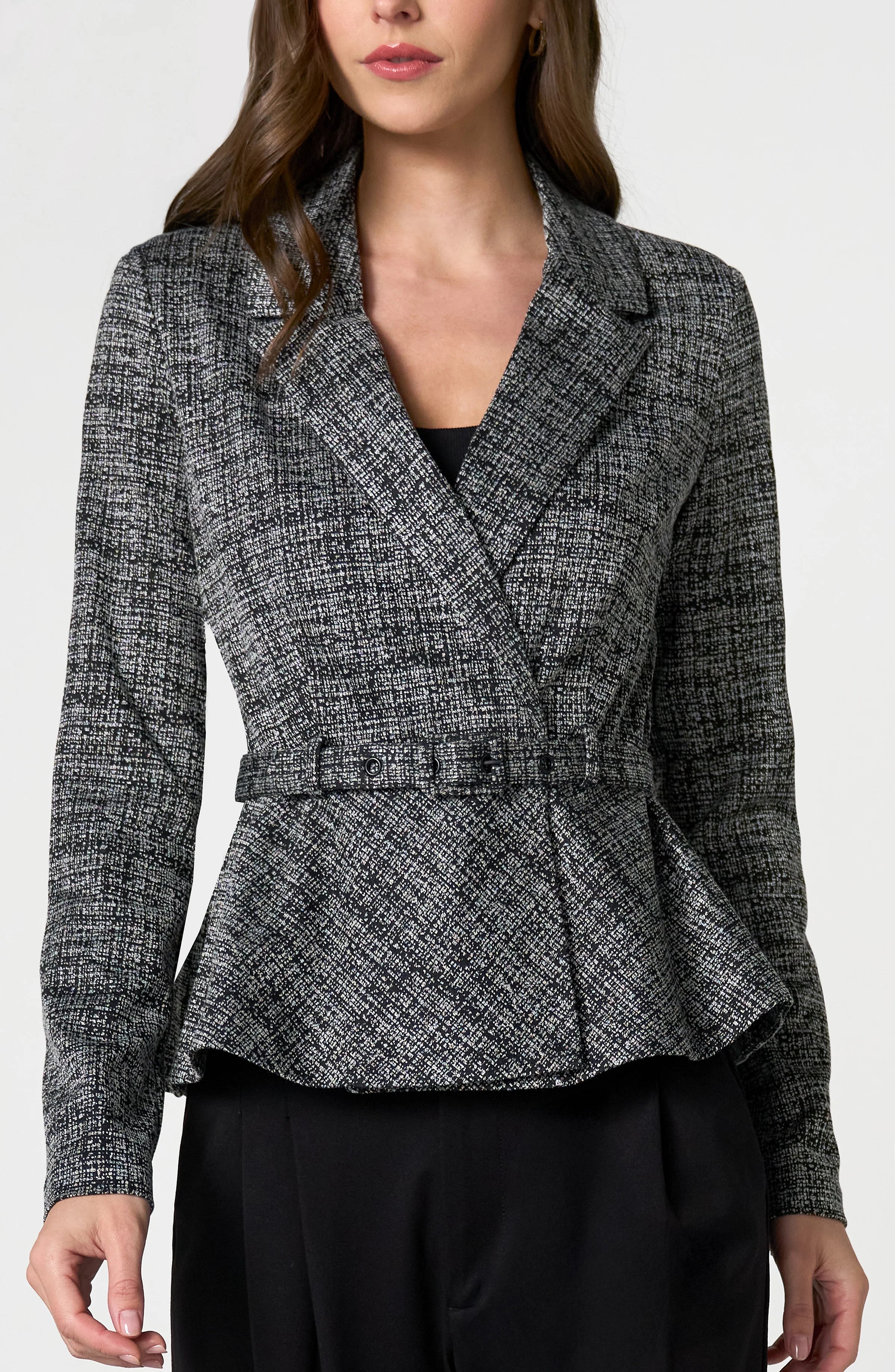 BLACK MULTI TWEED