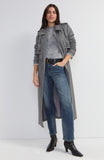 HEATHER GREY TICKING STRIPE