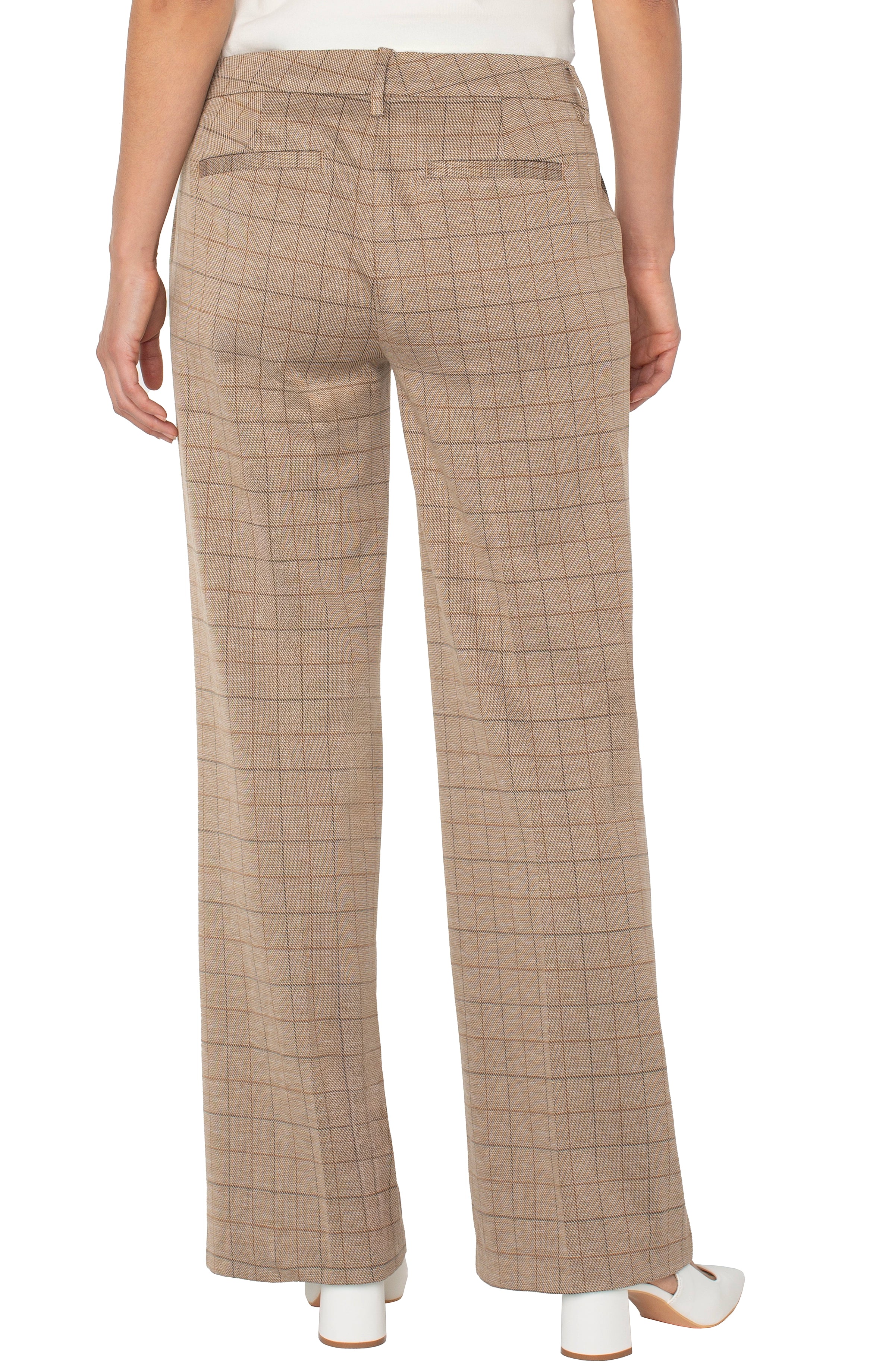 KHAKI GRID CHECK