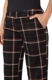 BLACK RED TATTERSALL PLAID