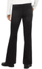 women's black flared jeans back view