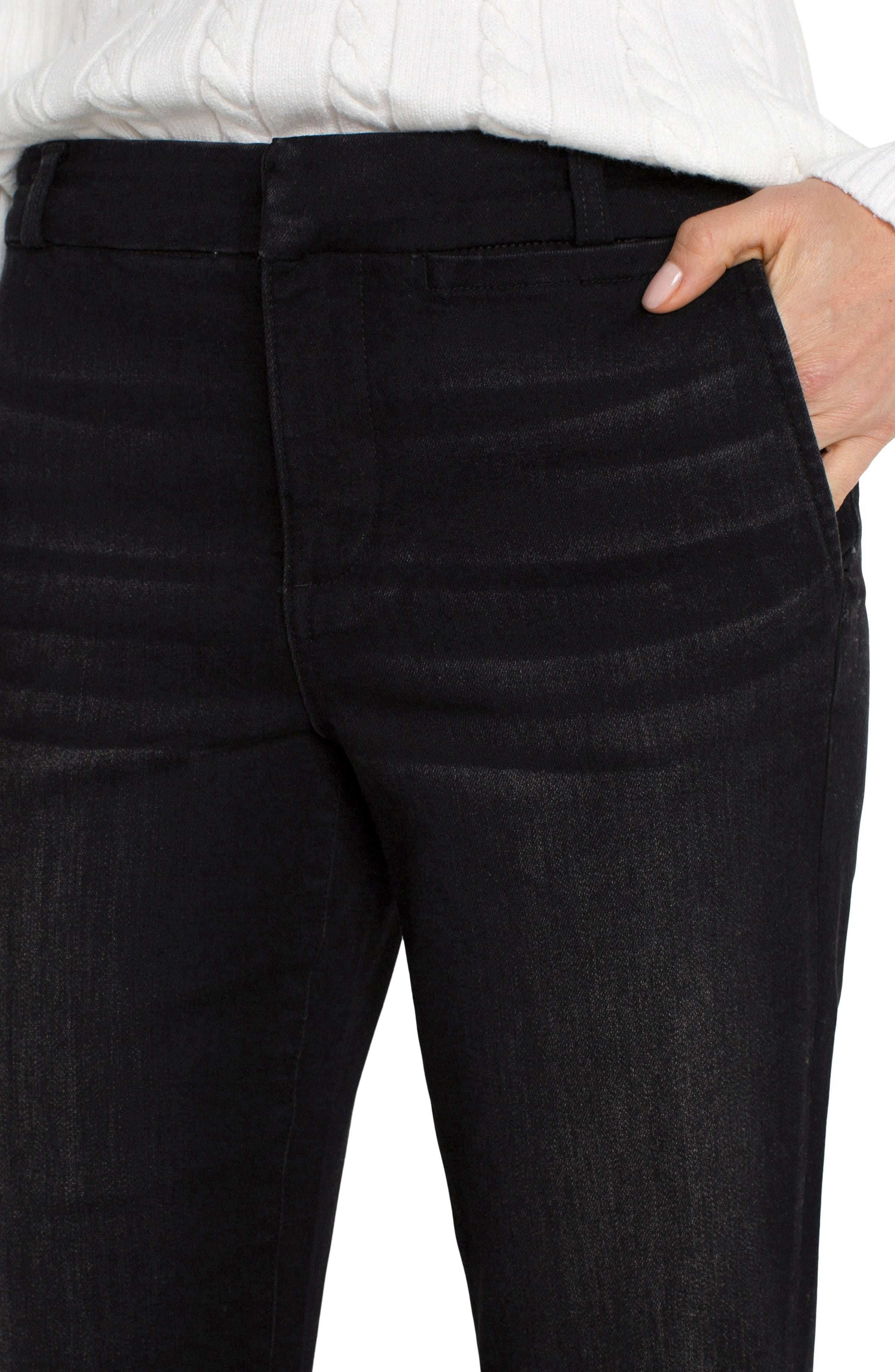 black jeans close-up, women's fashion, casual wear, stylish denim