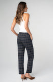 NAVY TAN PLAID