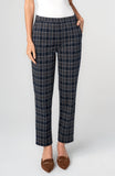 NAVY TAN PLAID