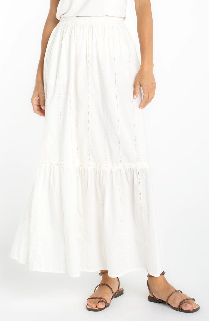 tiered woven pull on maxi skirt – LIVERPOOL LOS ANGELES