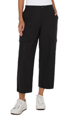 Open HI-RISE CARGO CROP STRAIGHT BLACK-1 in gallery view