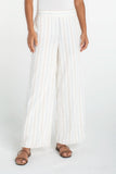 CREAM BLUE MULTI STRIPE