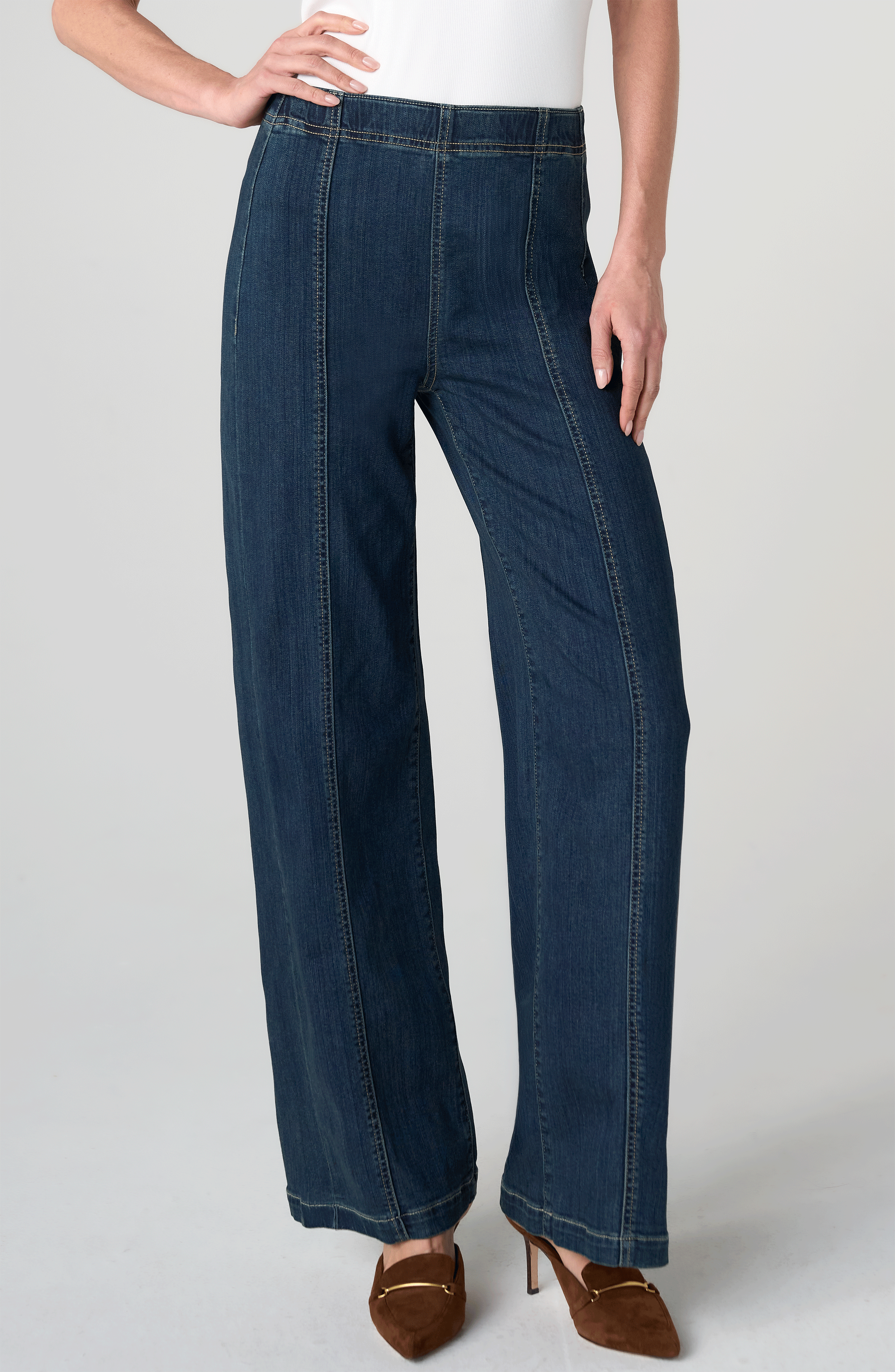 HR PULL-ON WIDE LEG W/ SEAM DETAIL