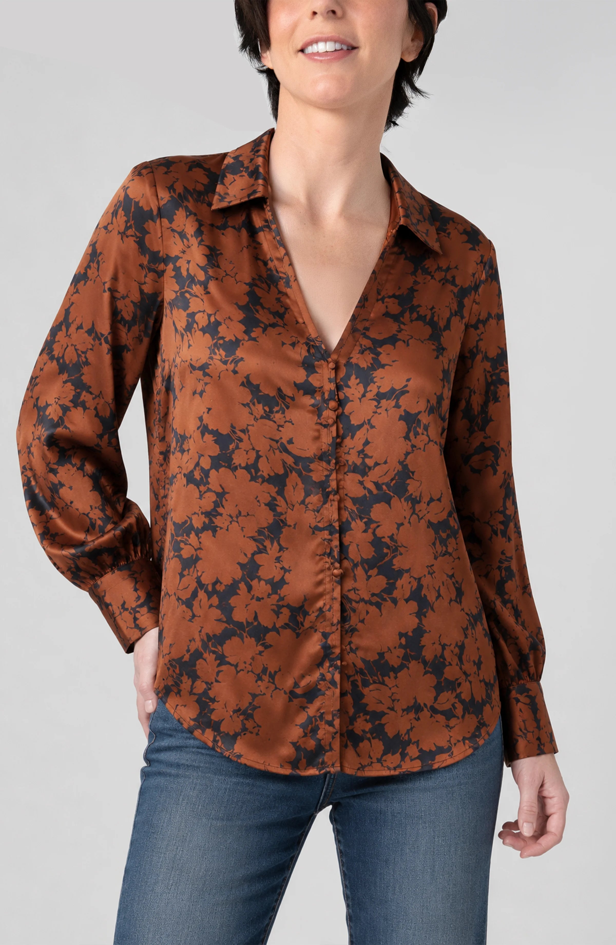 BLACK COPPER FLORAL