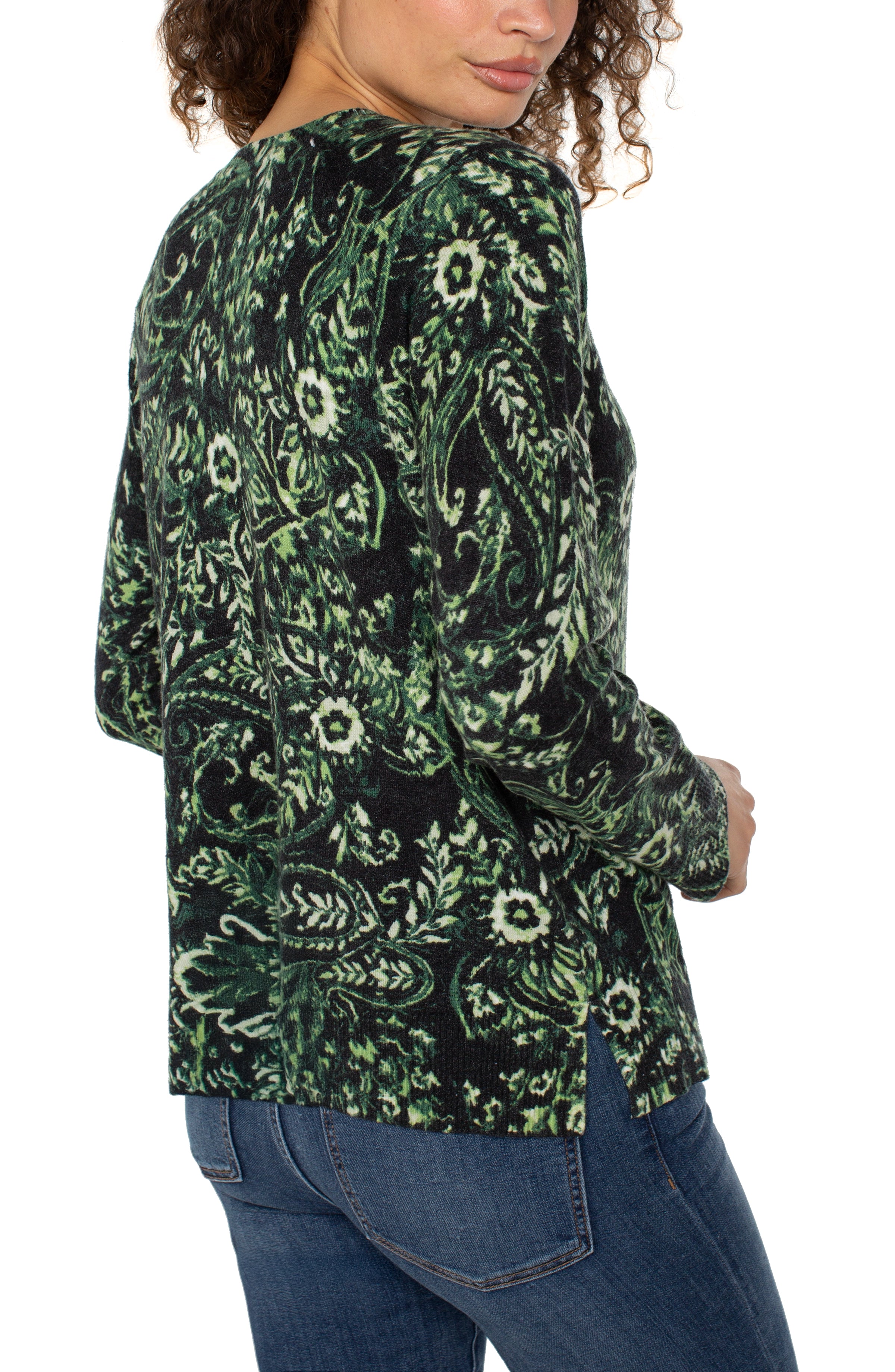 DEEP GREEN PAISLEY