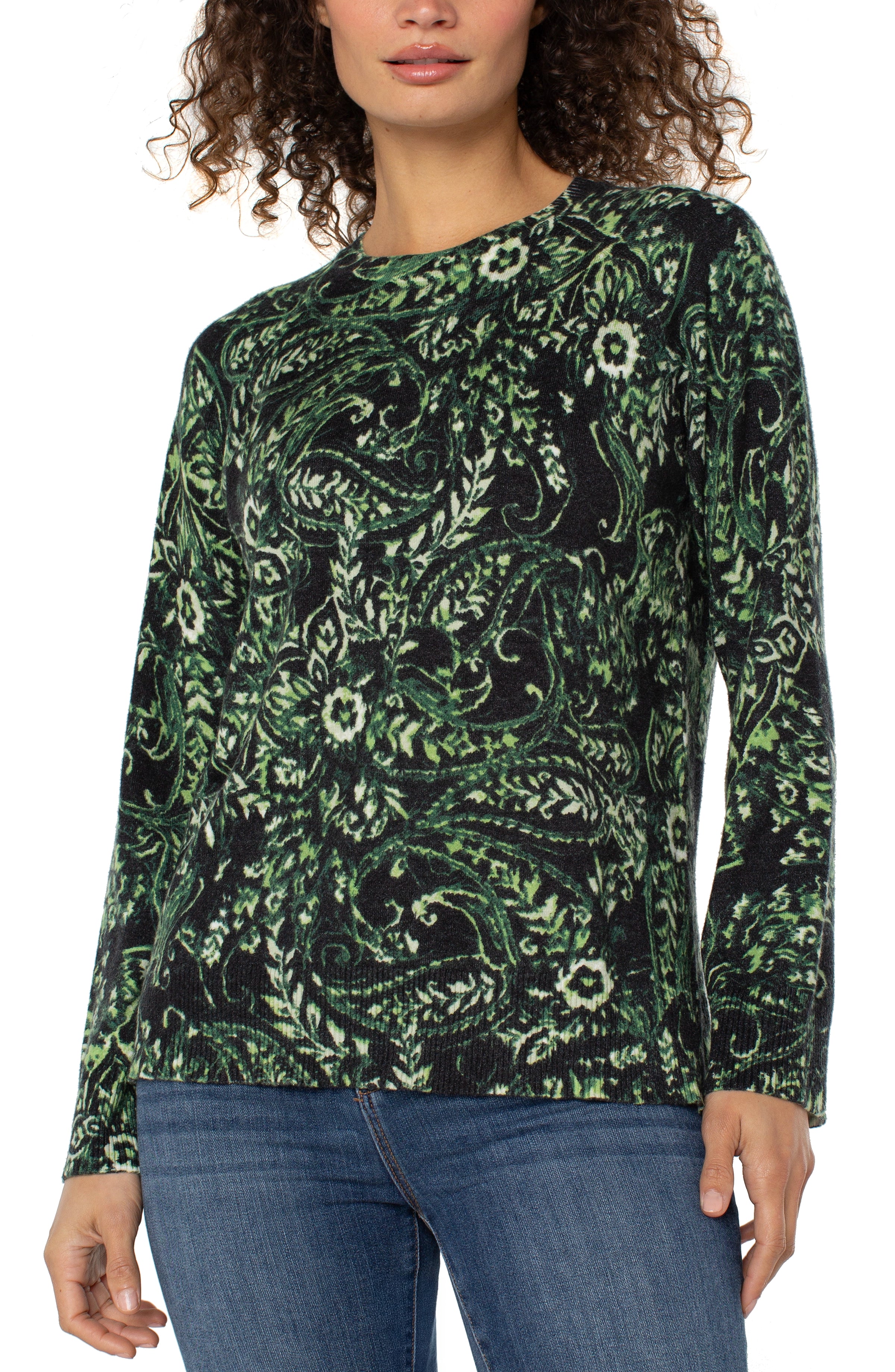 DEEP GREEN PAISLEY