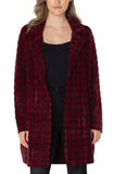 BURGUNDY BLACK HOUNDSTOOTH