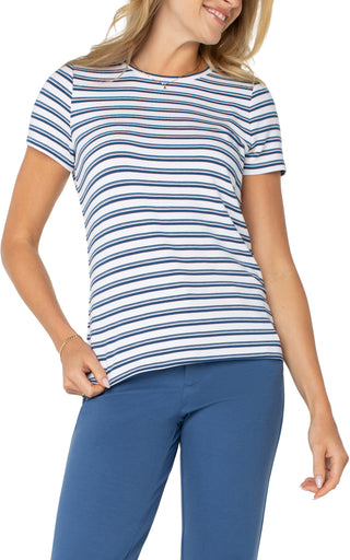 WHITE INDIGO DUSK VARIEGATED STRIPE