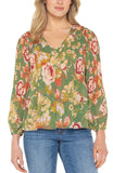 GREEN MULTI FLORAL