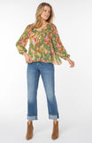 GREEN MULTI FLORAL