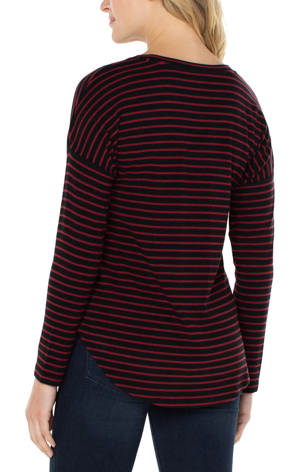 RED BLACK STRIPE - View 2