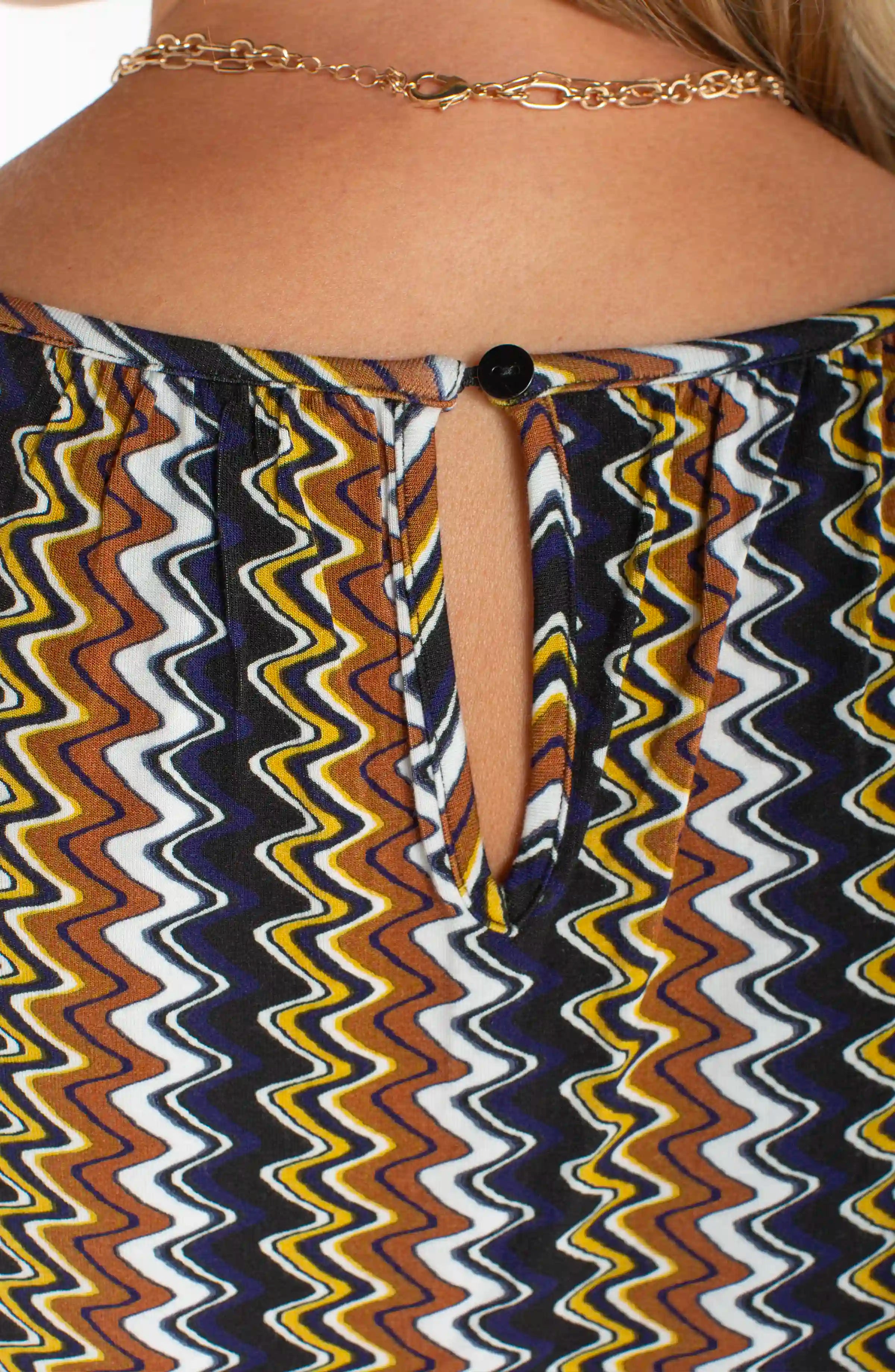 BLACK NAVY GOLD STRIPE