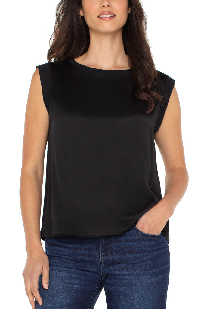 トップス eaphi BUSTIE LINE SLEEVELESS KNIT tops