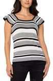 WHITE BLACK STRIPE