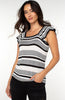 WHITE BLACK STRIPE