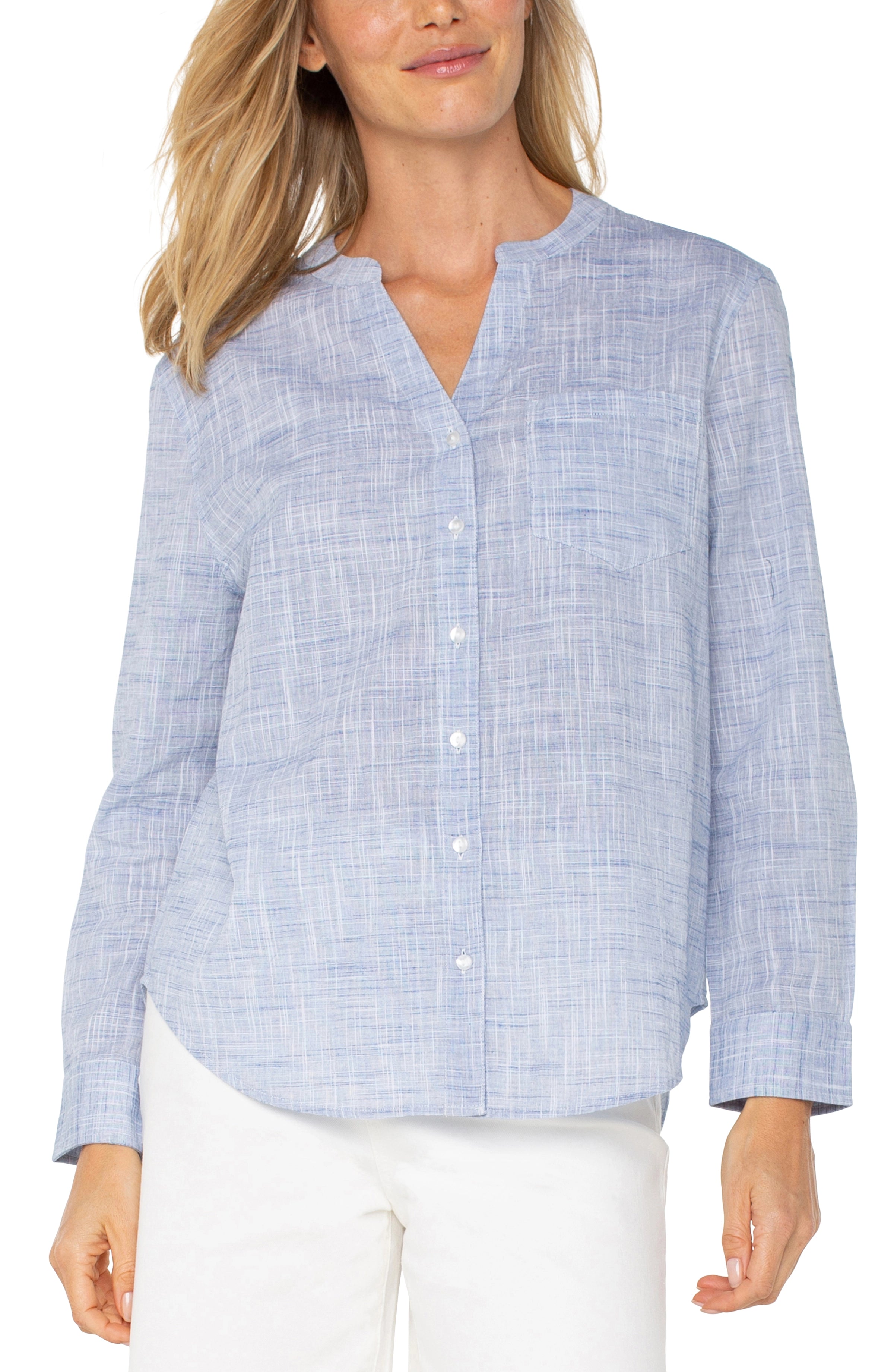 BLUE WHITE CROSSHATCH