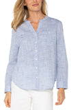 BLUE WHITE CROSSHATCH