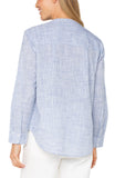 BLUE WHITE CROSSHATCH