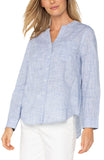 BLUE WHITE CROSSHATCH