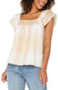 BROWN CREAM CHEVRON STRIPE