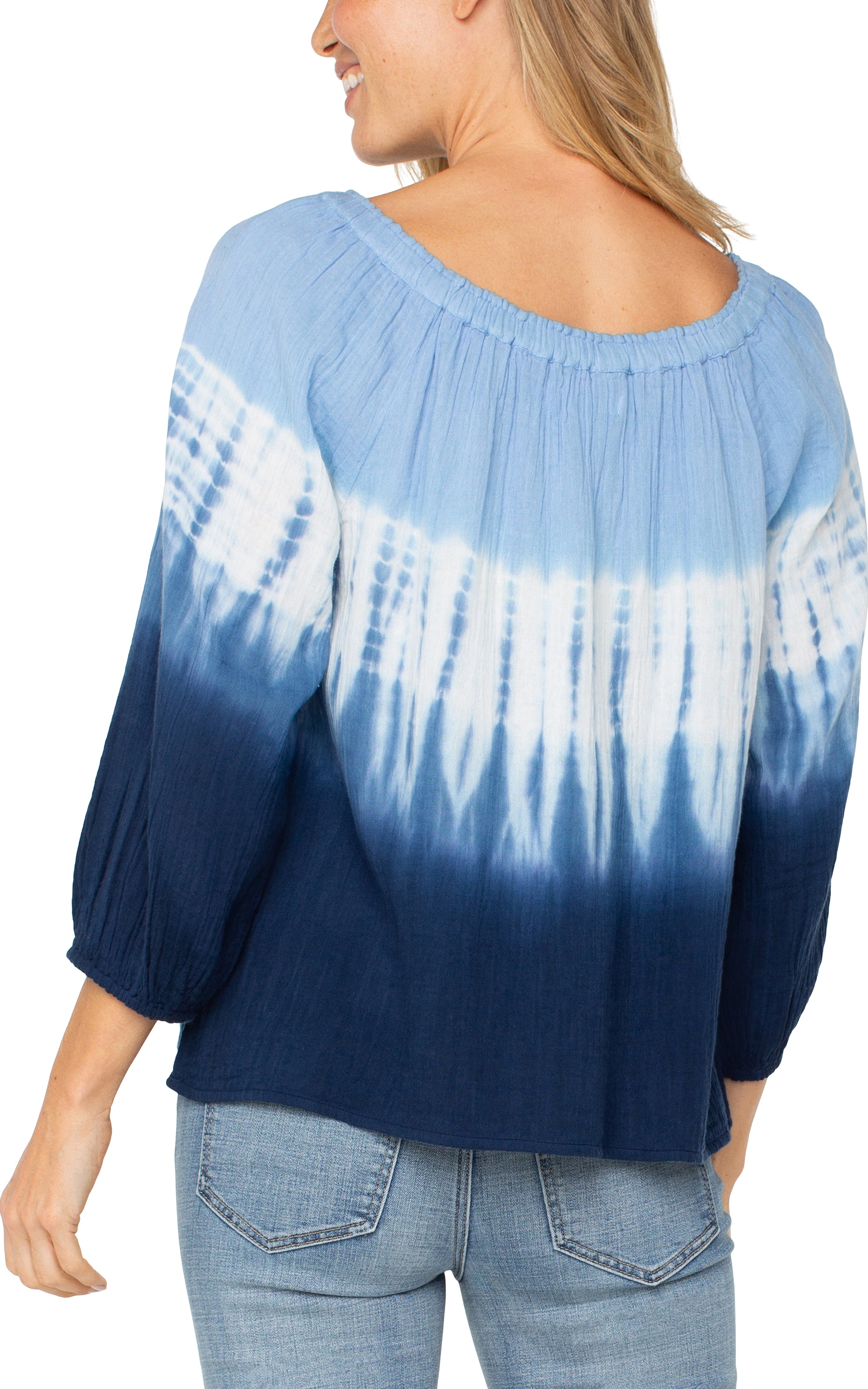 BLUE WHITE TIE DYE