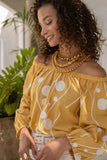 YELLOW CREAM EMBROIDERY