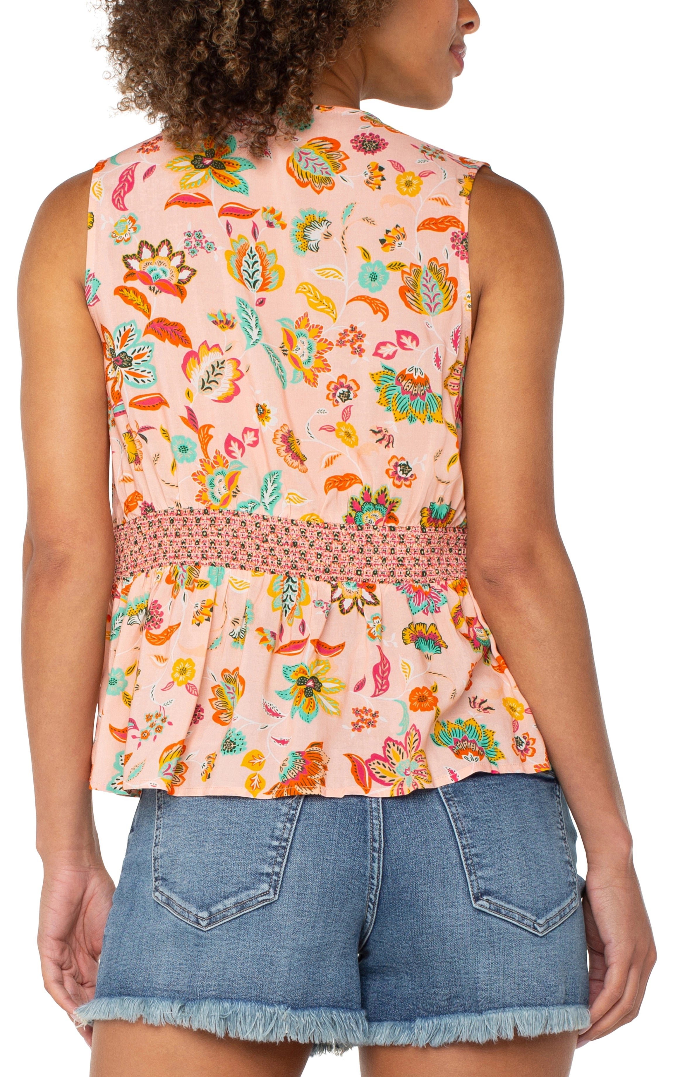 PINK GREEN MULTI FLORAL