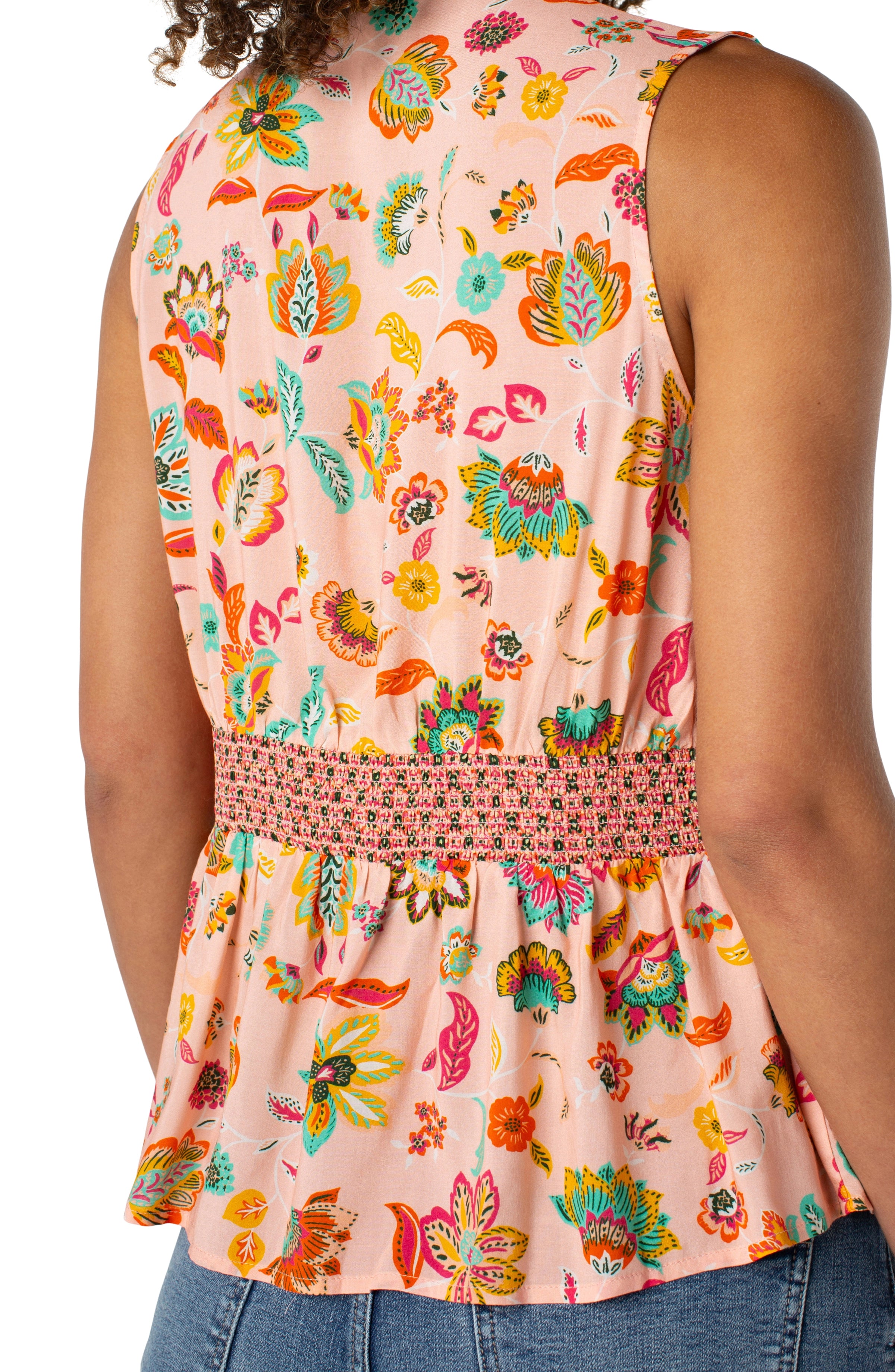 PINK GREEN MULTI FLORAL