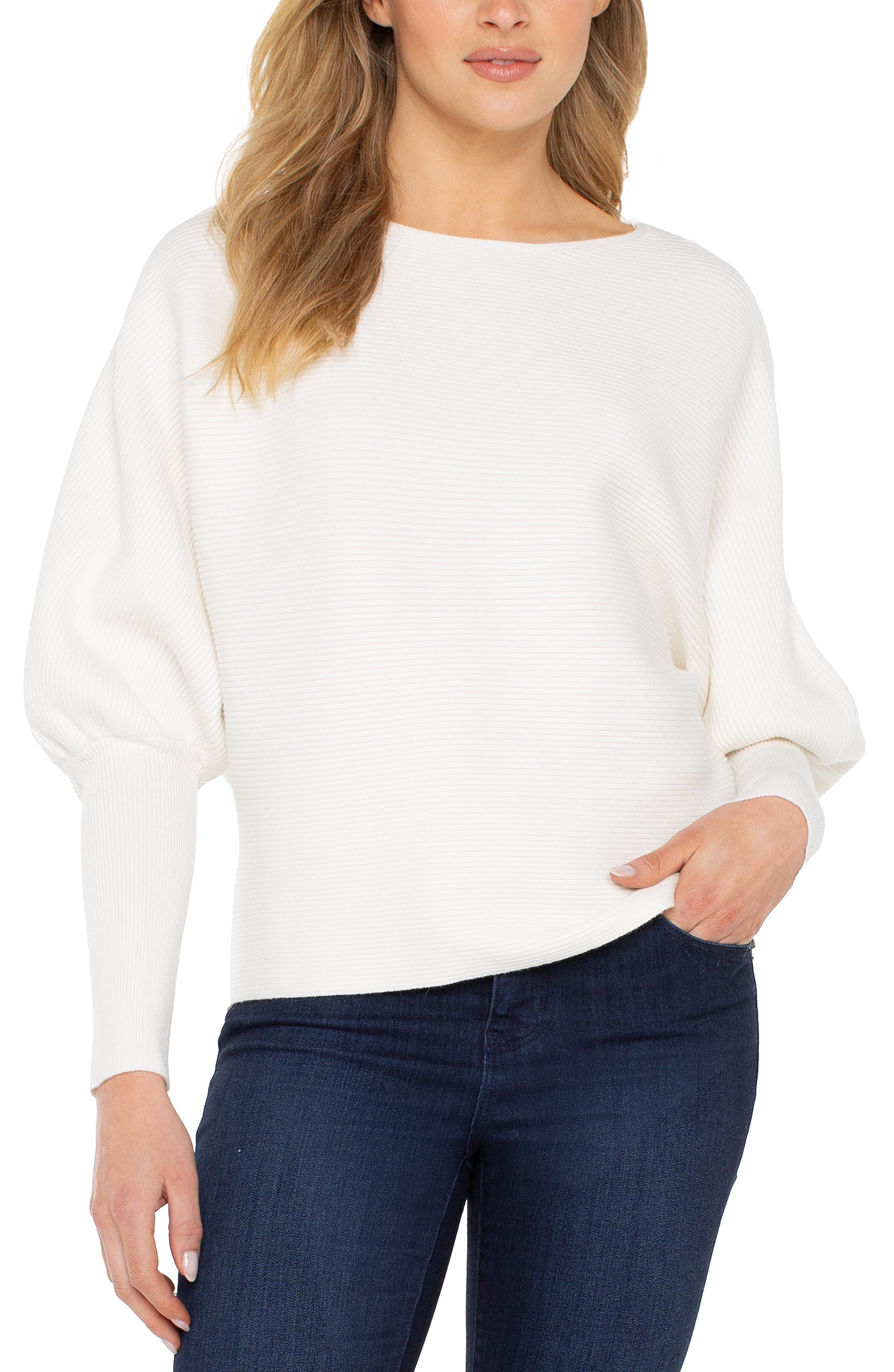 (取寄) リバプールロサンゼルス レディース ロング スリーブ ボート ネック ドルマン セーター Liverpool Los Angeles women Long Sleeve Boat Neck Dolman Sweater Vintage White LONG SLEEVE BOAT NECK DOLMAN SWEATER – LIVERPOOL LOS ANGELES