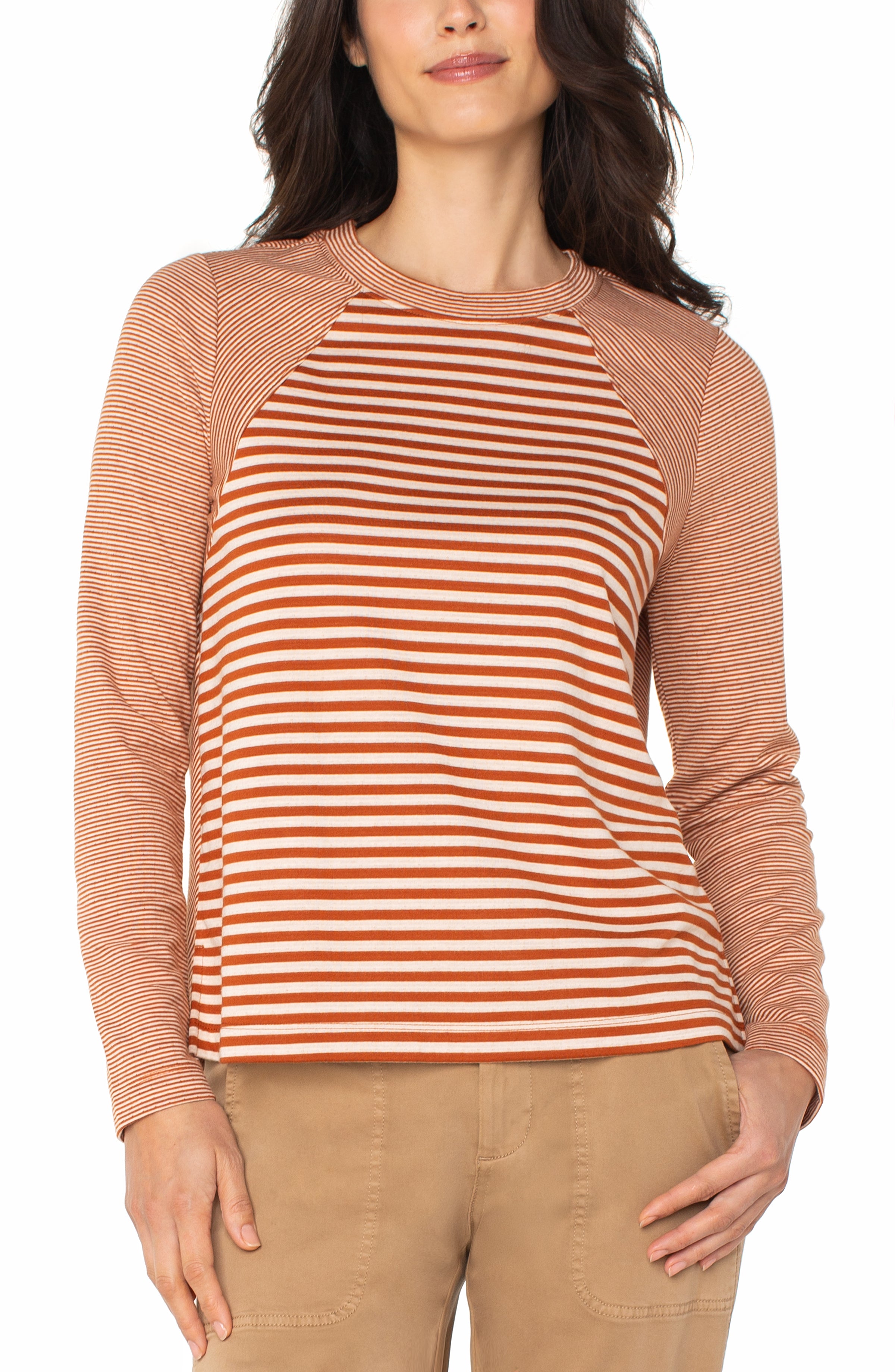 GINGER SPICE CREAM STRIPE