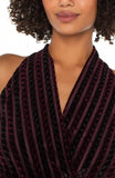 BLACK BURGUNDY STRIPE