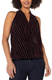 BLACK BURGUNDY STRIPE