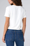 SHORT SLEEVE V-NECK KNIT TEE
