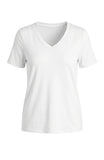 SHORT SLEEVE V-NECK KNIT TEE