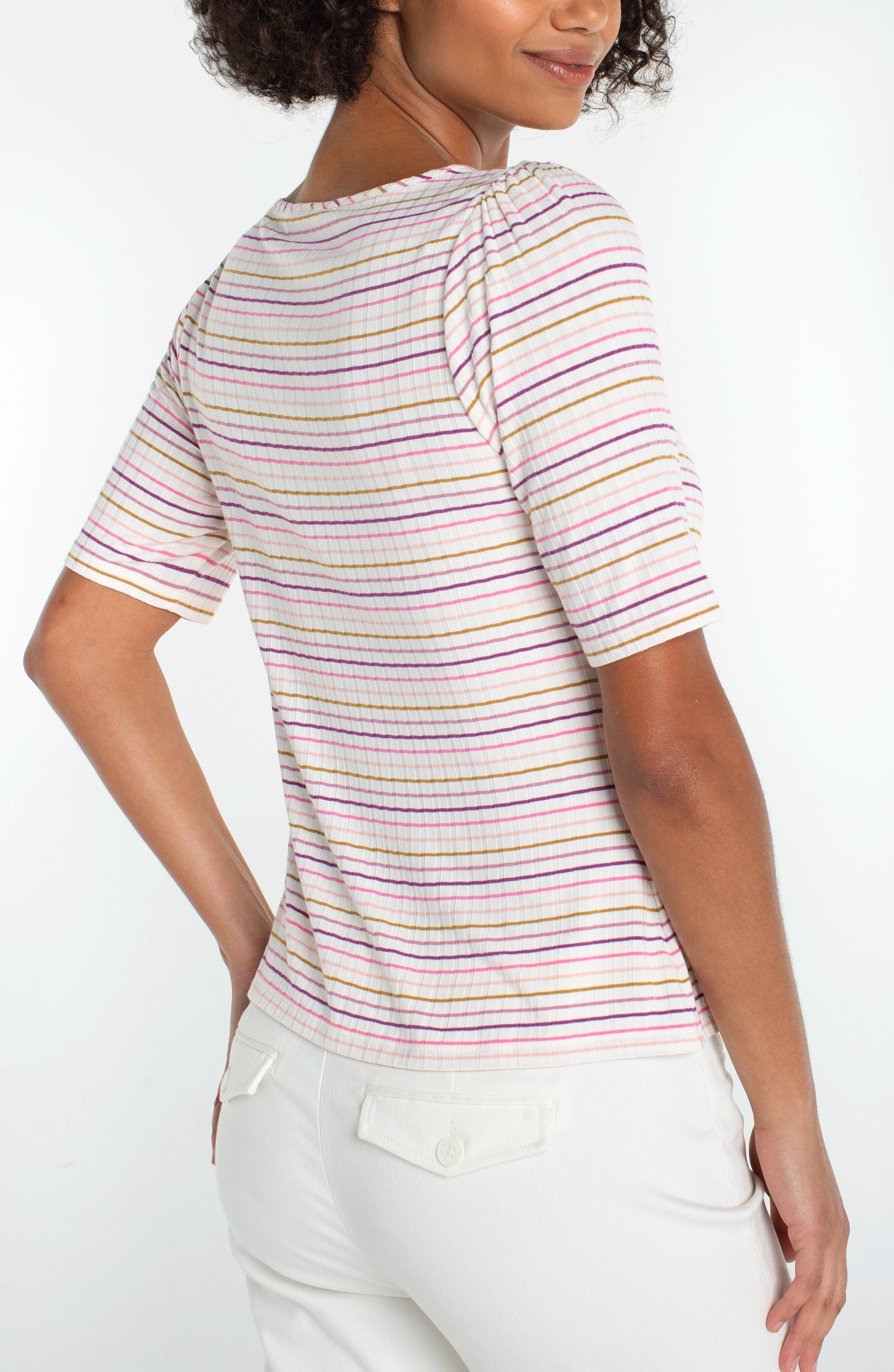 CREAM PINK STRIPE