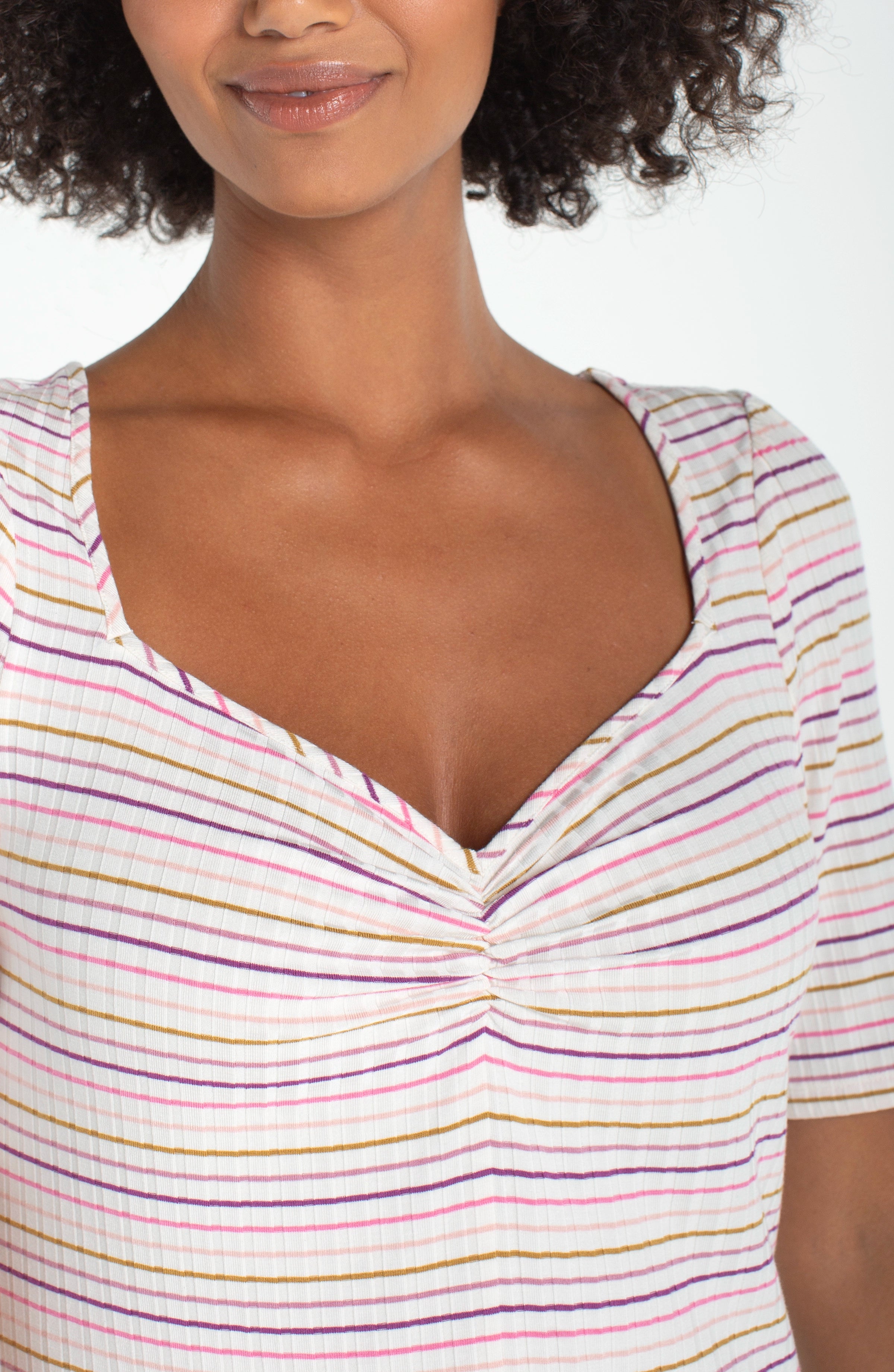 CREAM PINK STRIPE