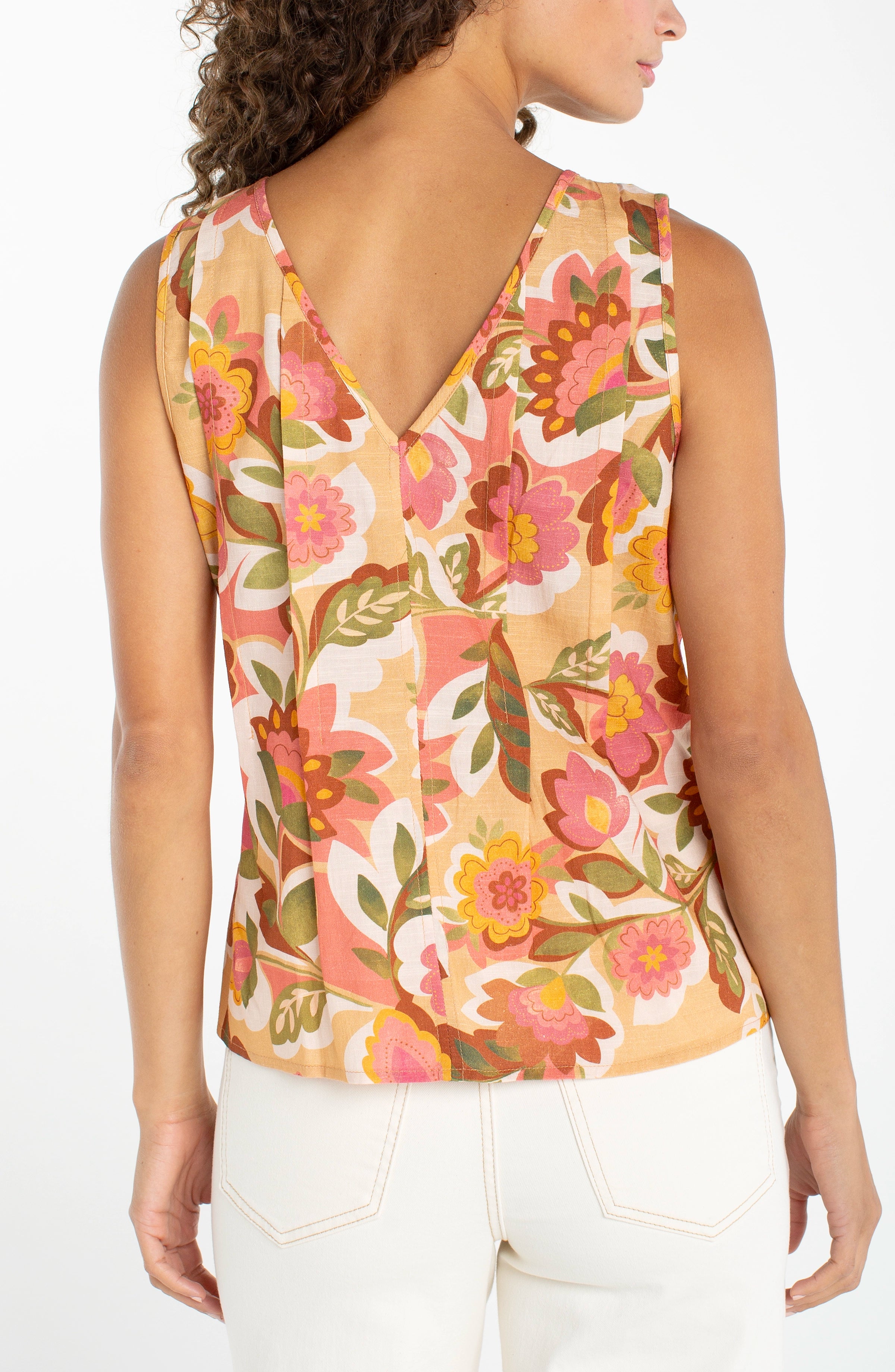 TAN FLORAL MULTI