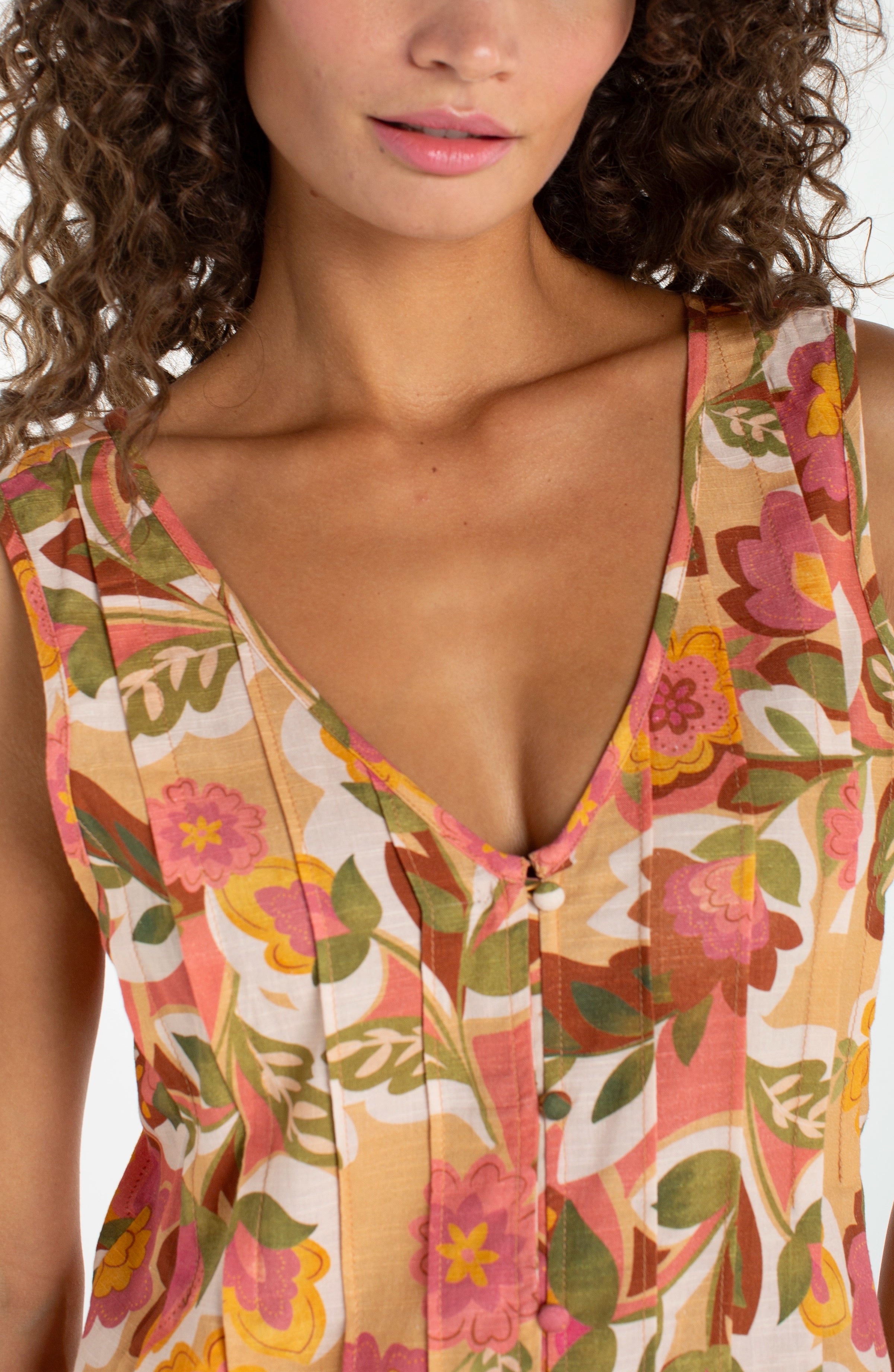 TAN FLORAL MULTI