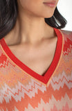ORANGE TAN CHEVRON