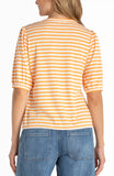 ORANGE WHITE STRIPE