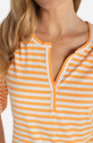 ORANGE WHITE STRIPE