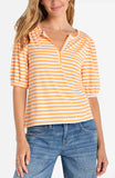 ORANGE WHITE STRIPE