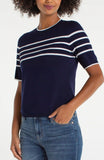 NAVY WHITE STRIPE