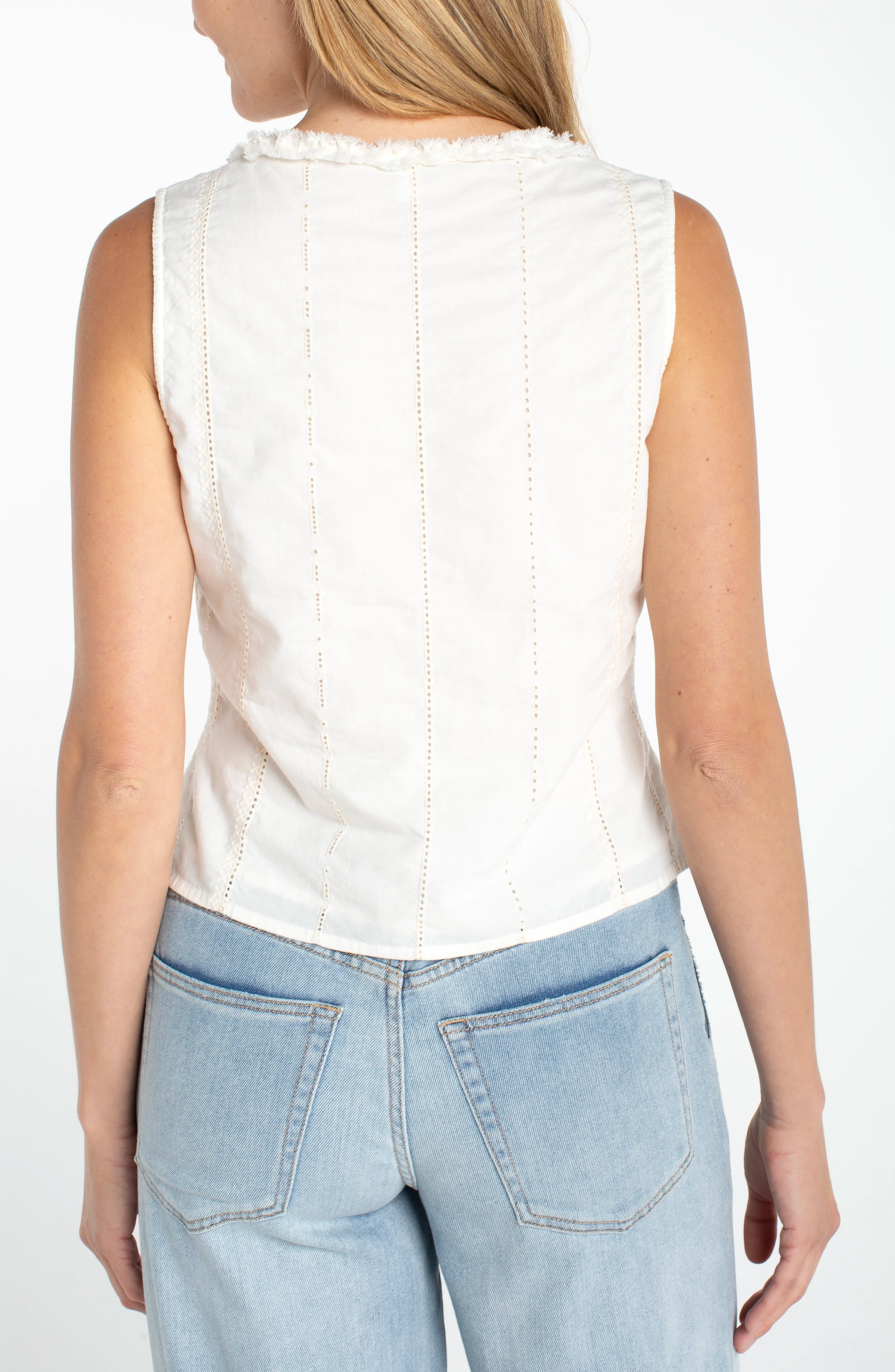 CREAM STRIPE EMBROIDERY