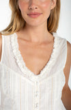 CREAM STRIPE EMBROIDERY
